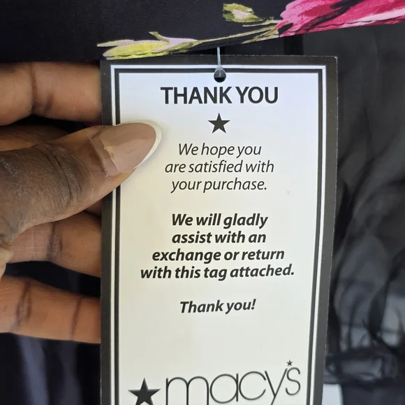 $289 Betsy & Adam Women Organza-Sleeve Floral Belted Gown Sz 4 Old Money - Picture 7 of 16